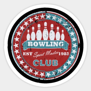 bowling club Sticker